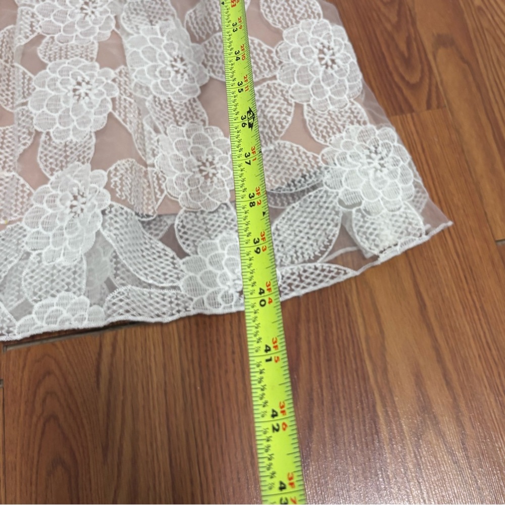 Eva Franco floral lace overlay belted dress - Picture 7 of 7